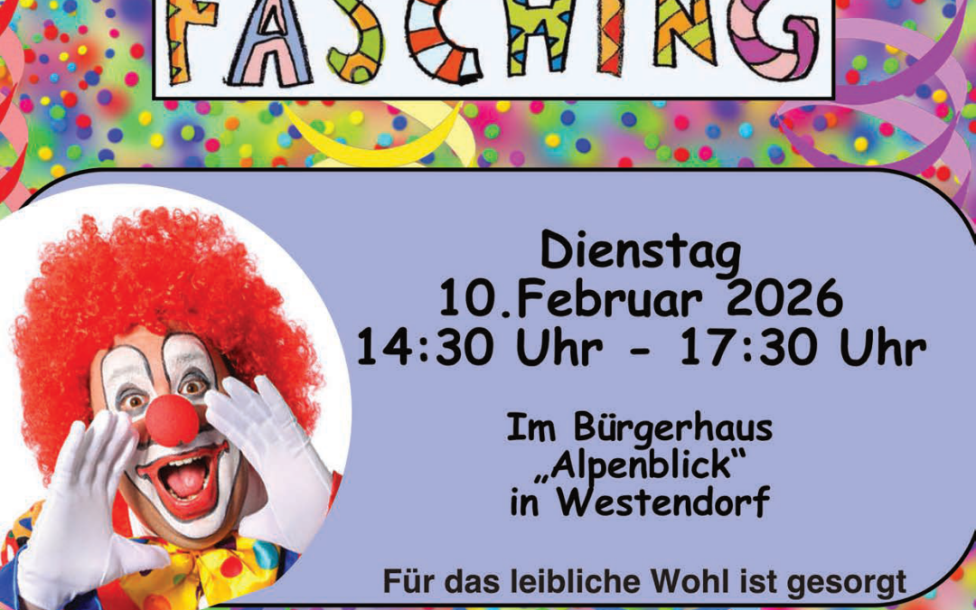 Eltern-Kind-Fasching am 10.02.2026 im Alpenblick